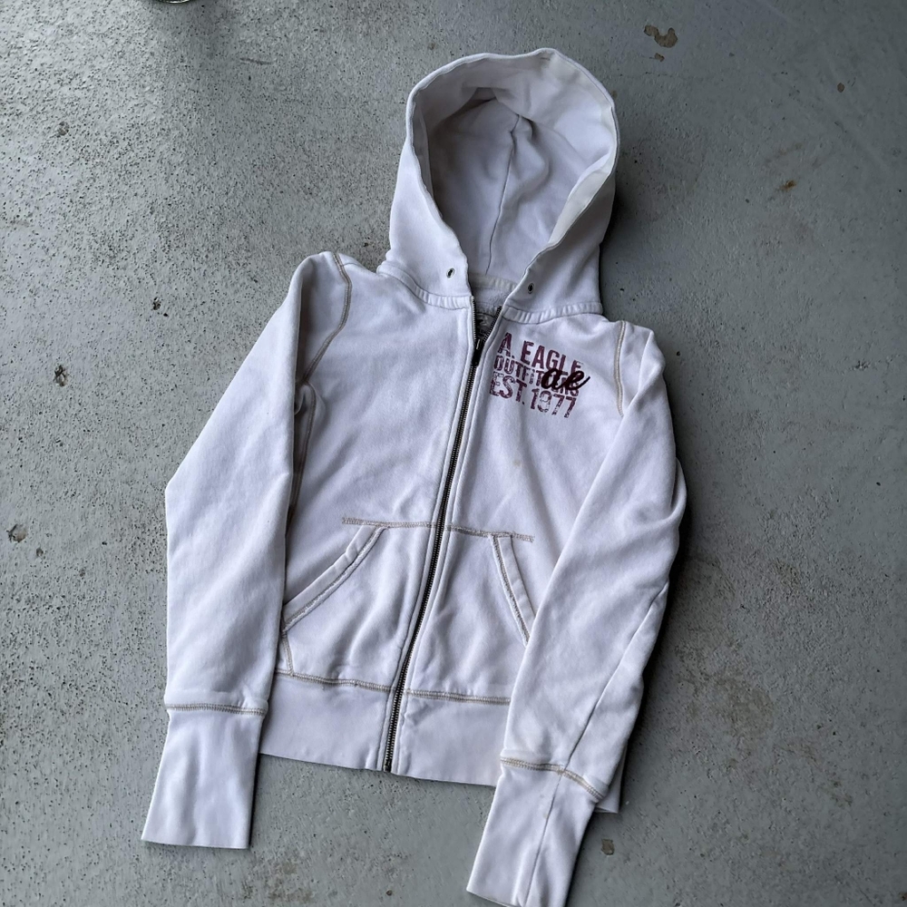 American Eagle Outfitters White Hoodie